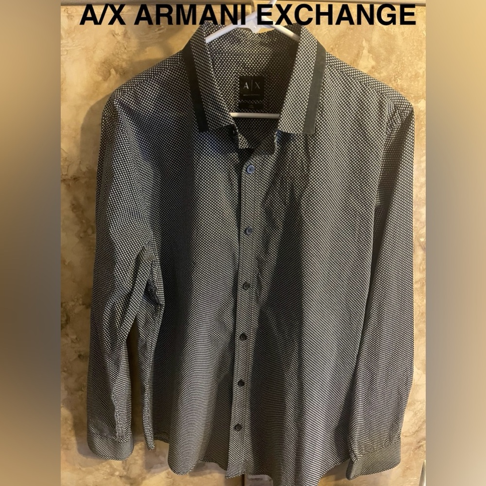A/X Armani Exchange Shirt Large Blue